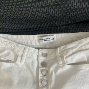 Just Black Denim White Jeans